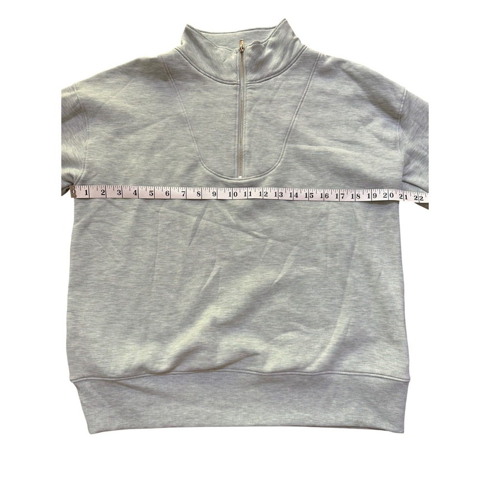 Haven Well Within Women's Light Green Heather Varley Half Zip Sweatshirt Size M - Picture 3 of 6